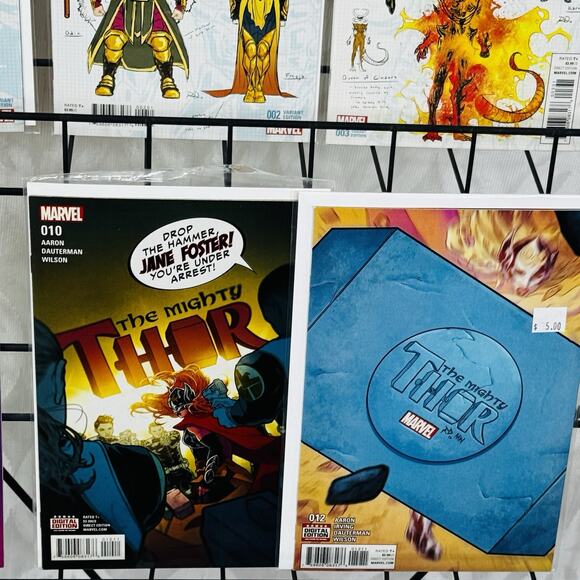 Mighty Thor 1-3 9 10 12 Lot Volume 3 Jane Foster Design Variants Mjolnir Origin - Picture 4 of 5